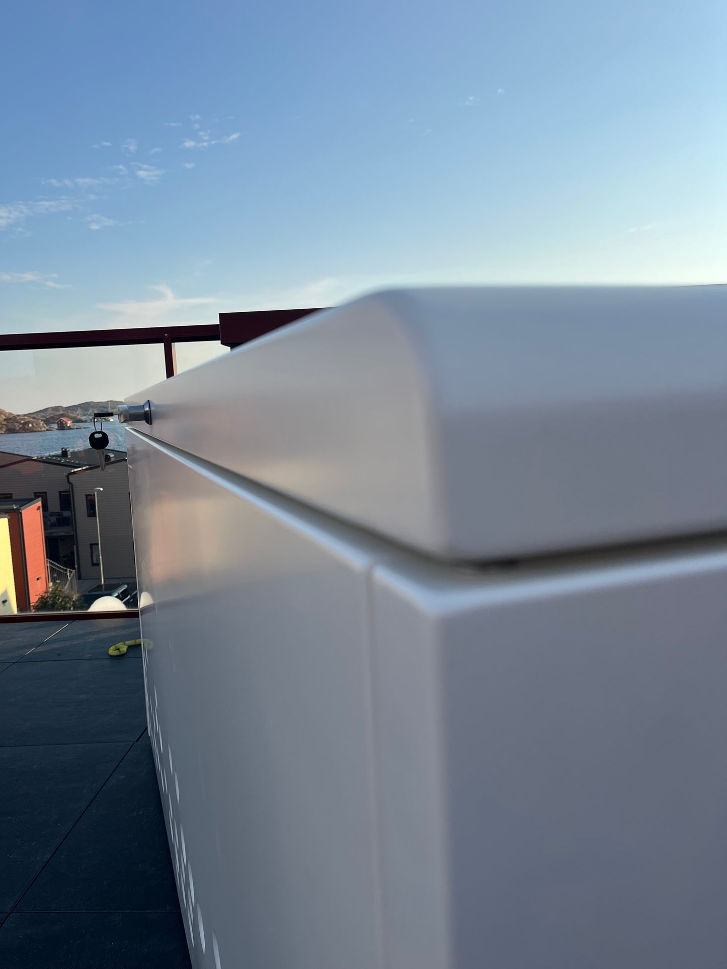 Putekasse - Oppbevaringsboks Hvit aluminium