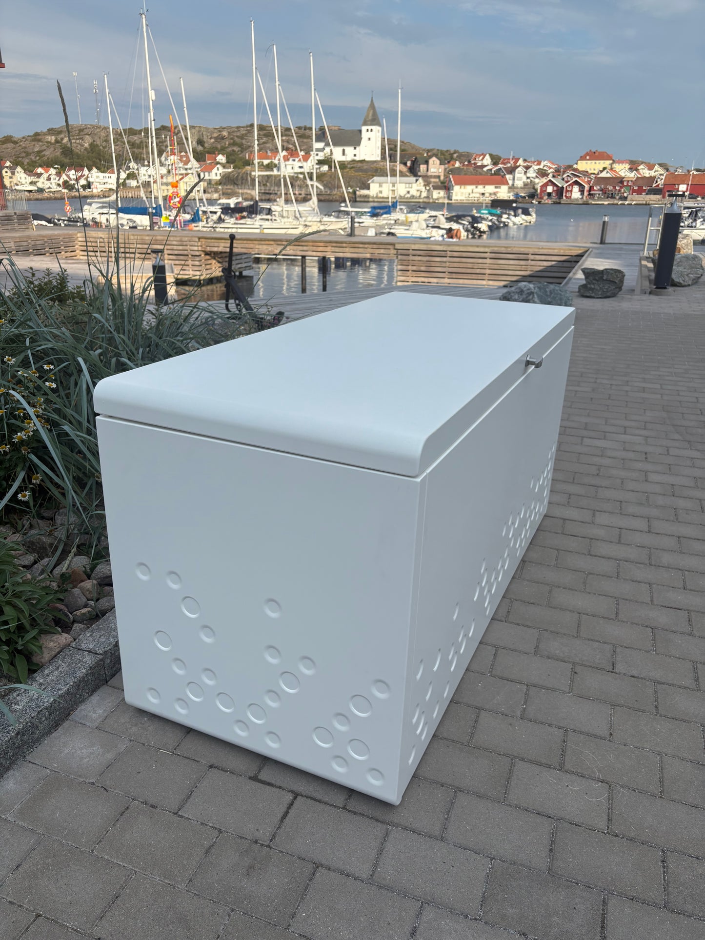 Putekasse - Oppbevaringsboks Hvit aluminium