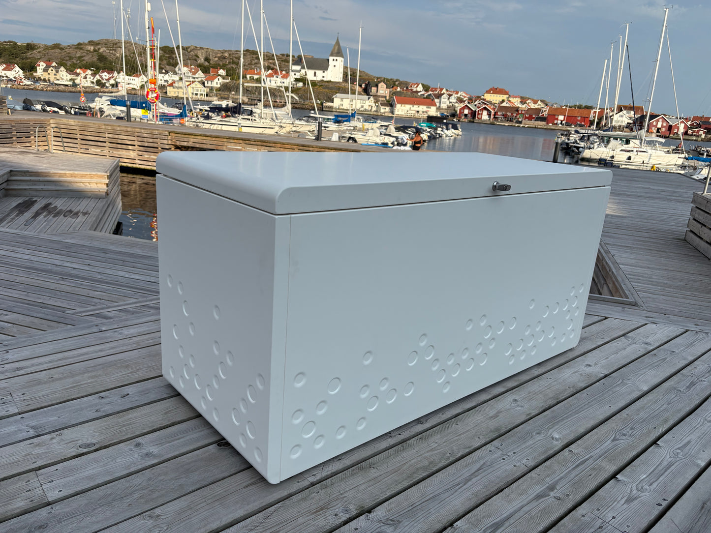 Putekasse - Oppbevaringsboks Hvit aluminium